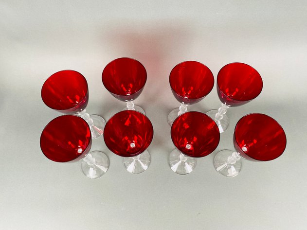 Image for Set of (8) Lenox Carat Ruby Wine Glasses