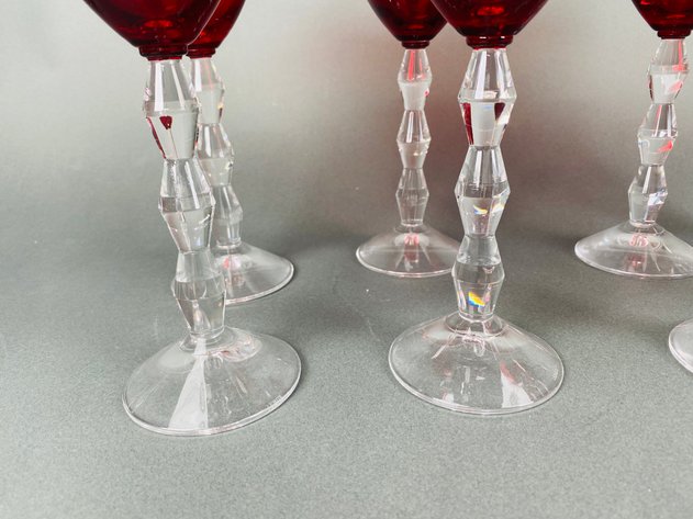 Image for Set of (8) Lenox Carat Ruby Wine Glasses