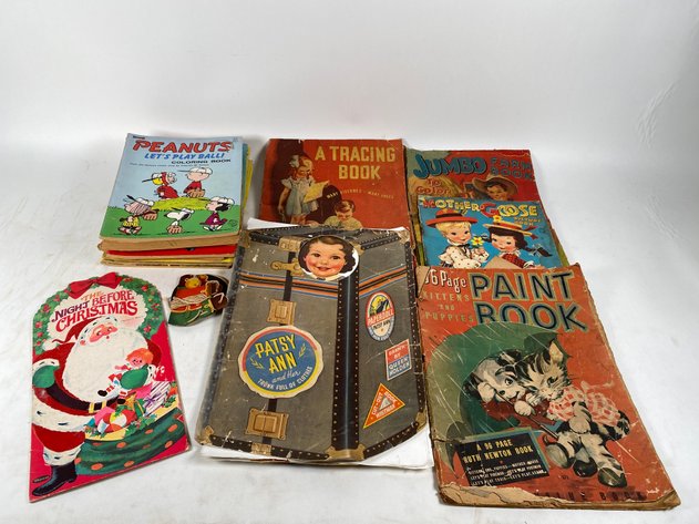 Image for (15+) Vintage Picture and Paint Books, Paper Doll and Paper Puppets