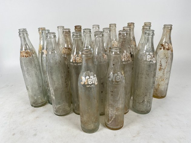 Image for (23) Vintage Glass Nehi Soda Bottles