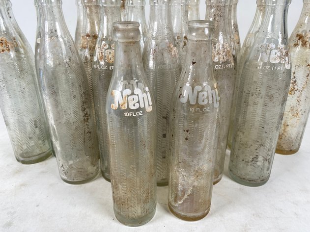Image for (23) Vintage Glass Nehi Soda Bottles