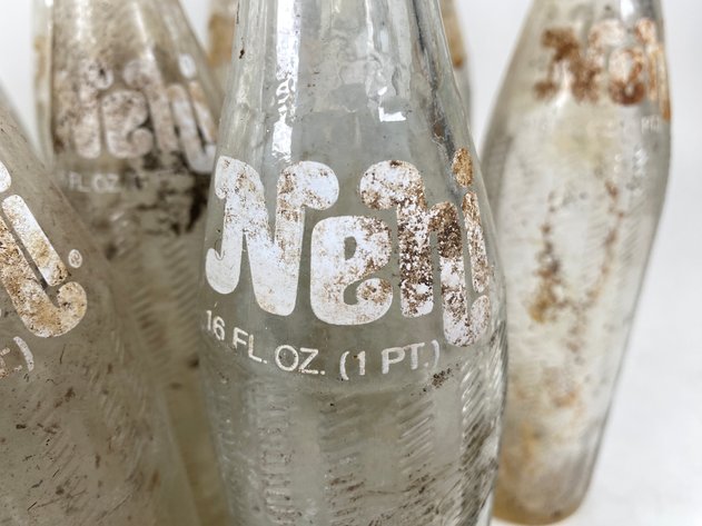 Image for (23) Vintage Glass Nehi Soda Bottles