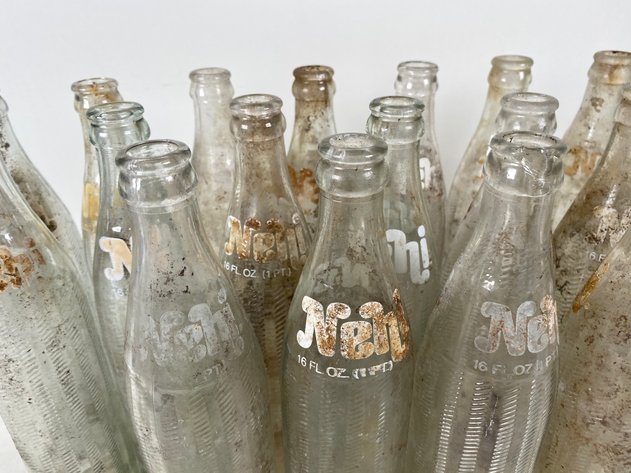 Image for (23) Vintage Glass Nehi Soda Bottles