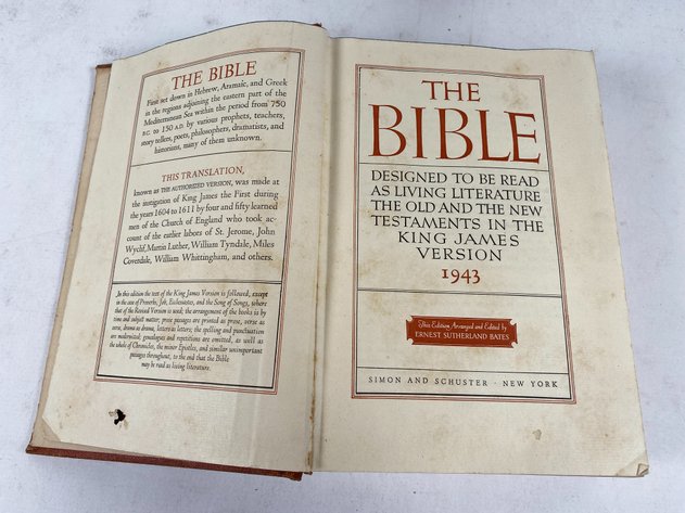 Image for (3) Vintage Bibles and Religious Themed Books