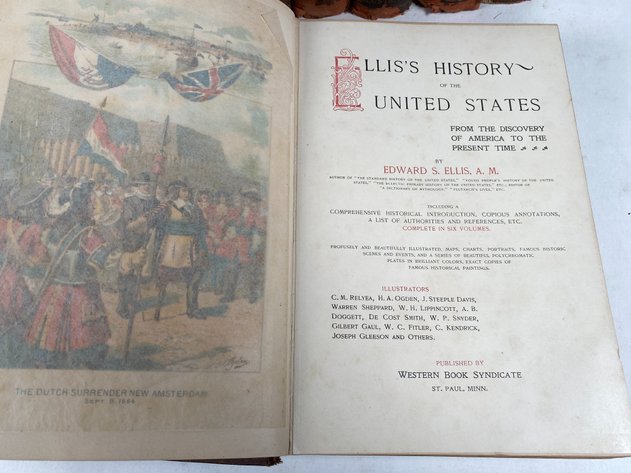 Image for 1899 Ellis's History of the United States by Edward A. Ellis, 6 Volumes