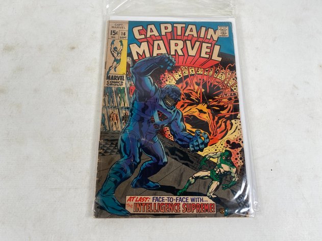 Image for (4) Vintage Captain Marvel Comic Books, 1960s and 1970s