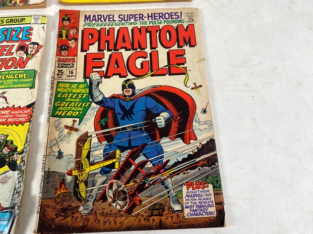 Image for (6) Vintage Marvel Comic Books, 1966-1991, X-Men, Phantom Eagle, Fantasy Masterpieces and More!