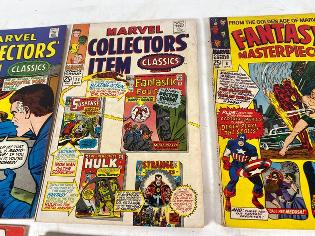 Image for (6) Vintage Marvel Comic Books, 1966-1991, X-Men, Phantom Eagle, Fantasy Masterpieces and More!