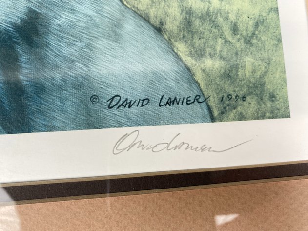 Image for Framed Art Signed by Artist David Lanier