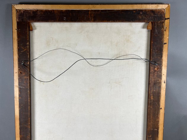 Image for Antique Oil on Canvas in Antique Wooden Frame