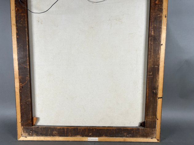 Image for Antique Oil on Canvas in Antique Wooden Frame