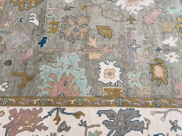 Image for Hand Knotted Wool Oushak Rug