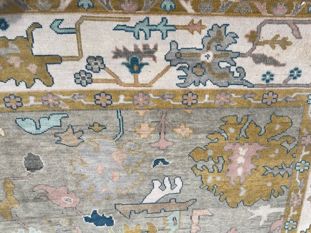 Image for Hand Knotted Wool Oushak Rug