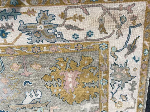 Image for Hand Knotted Wool Oushak Rug