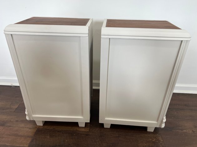 Image for Pair of Art Deco Vintage Waterfall Nightstands/End  Tables