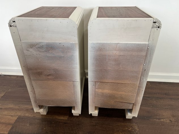 Image for Pair of Art Deco Vintage Waterfall Nightstands/End  Tables