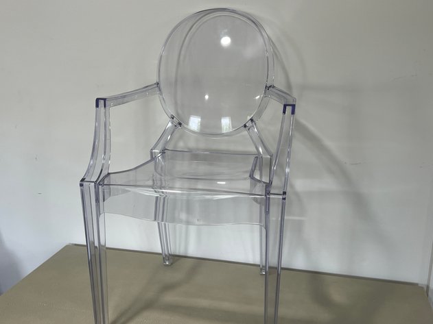 Image for Four Hands Bentley Shagreen Desk with Clear Lucite Chair