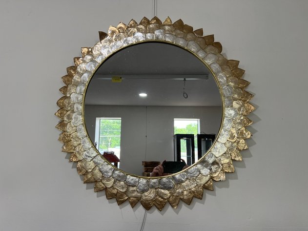 Image for Anthropologie Penny Ombre Capiz Mirror
