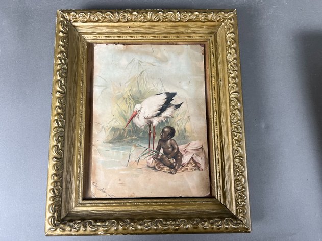 Image for (3) Vintage Framed Prints and Original Art Works