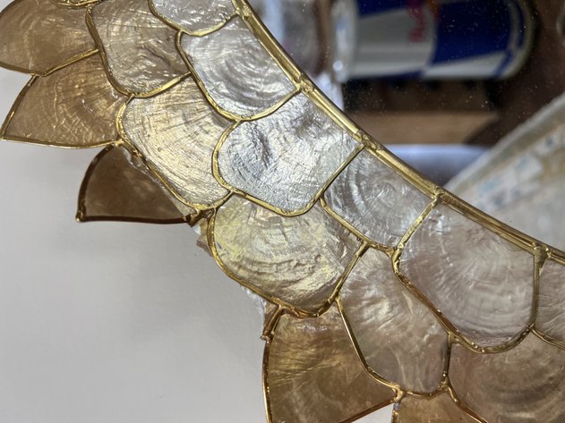 Image for Anthropologie Penny Ombre Capiz Mirror