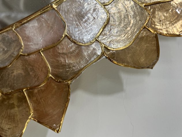 Image for Anthropologie Penny Ombre Capiz Mirror