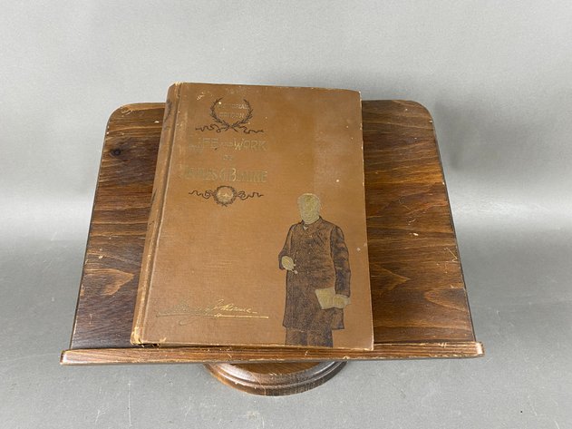Image for Antique Solid Wood Lectern and 