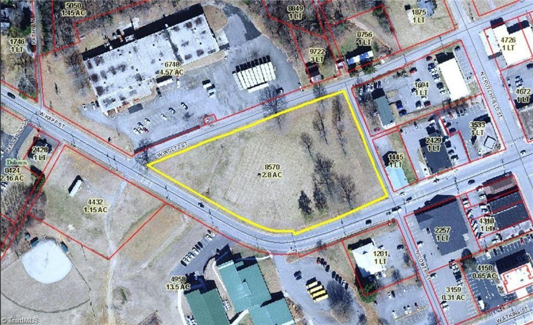 Image for Commercial Land For Sale in Dobson, NC - 00 Woltz Street