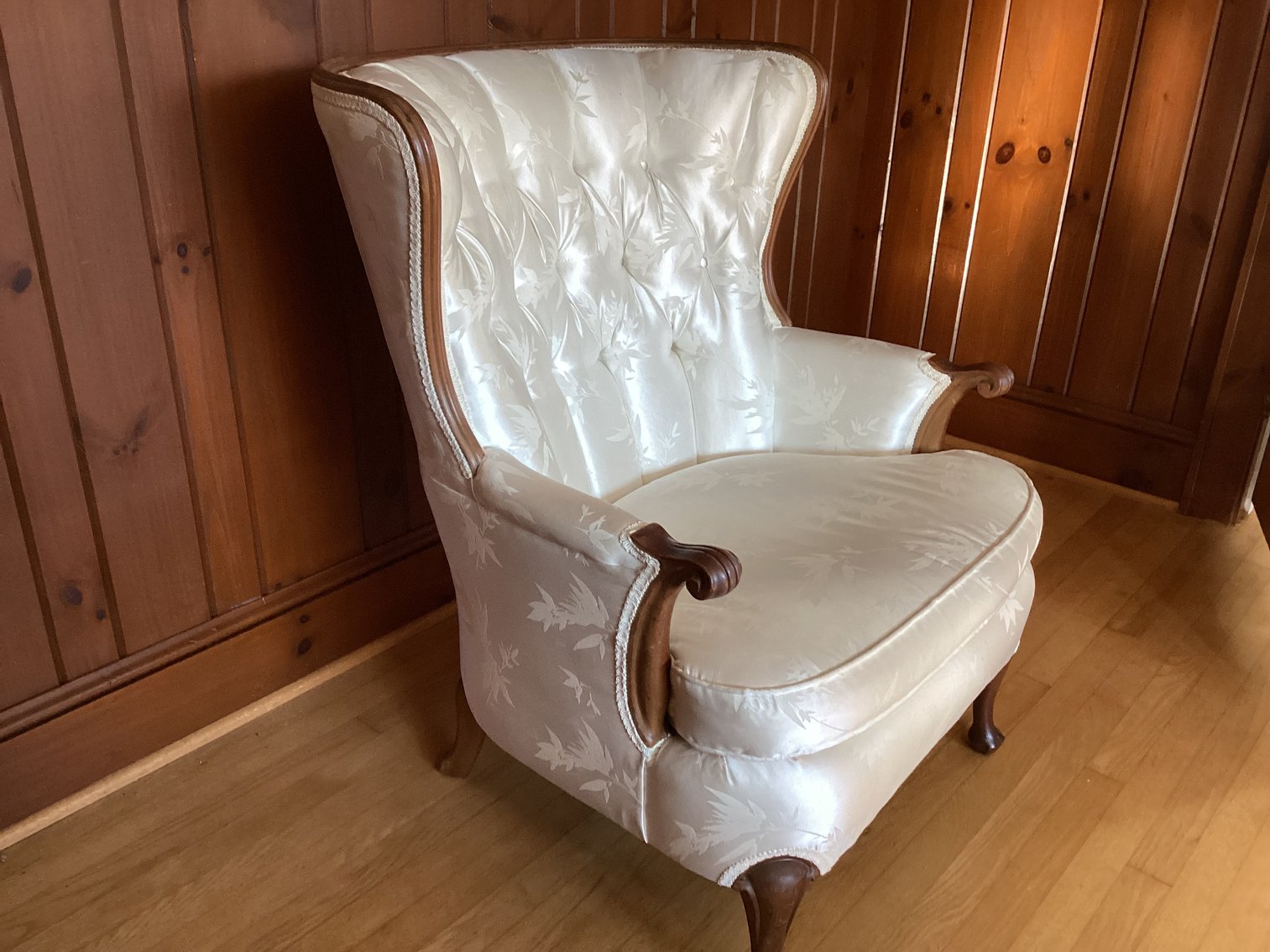 Image for White Upholstered Chair