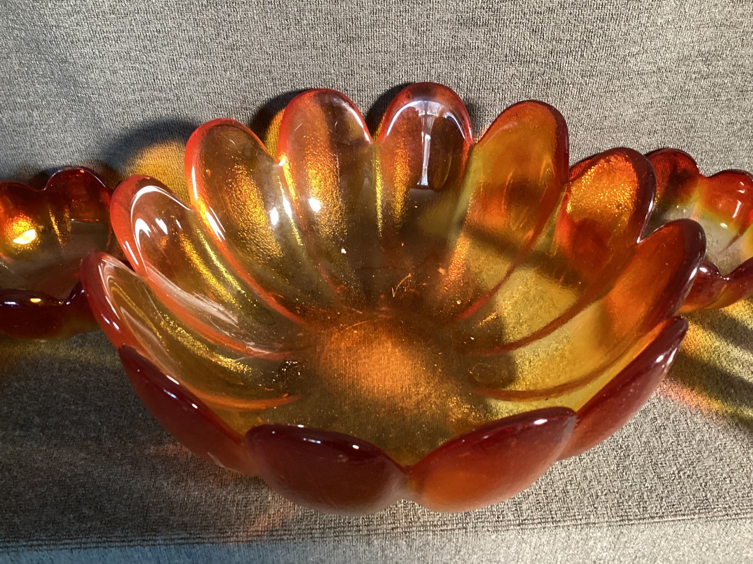 Image for Blenko Sunflower Bowl Salad Set