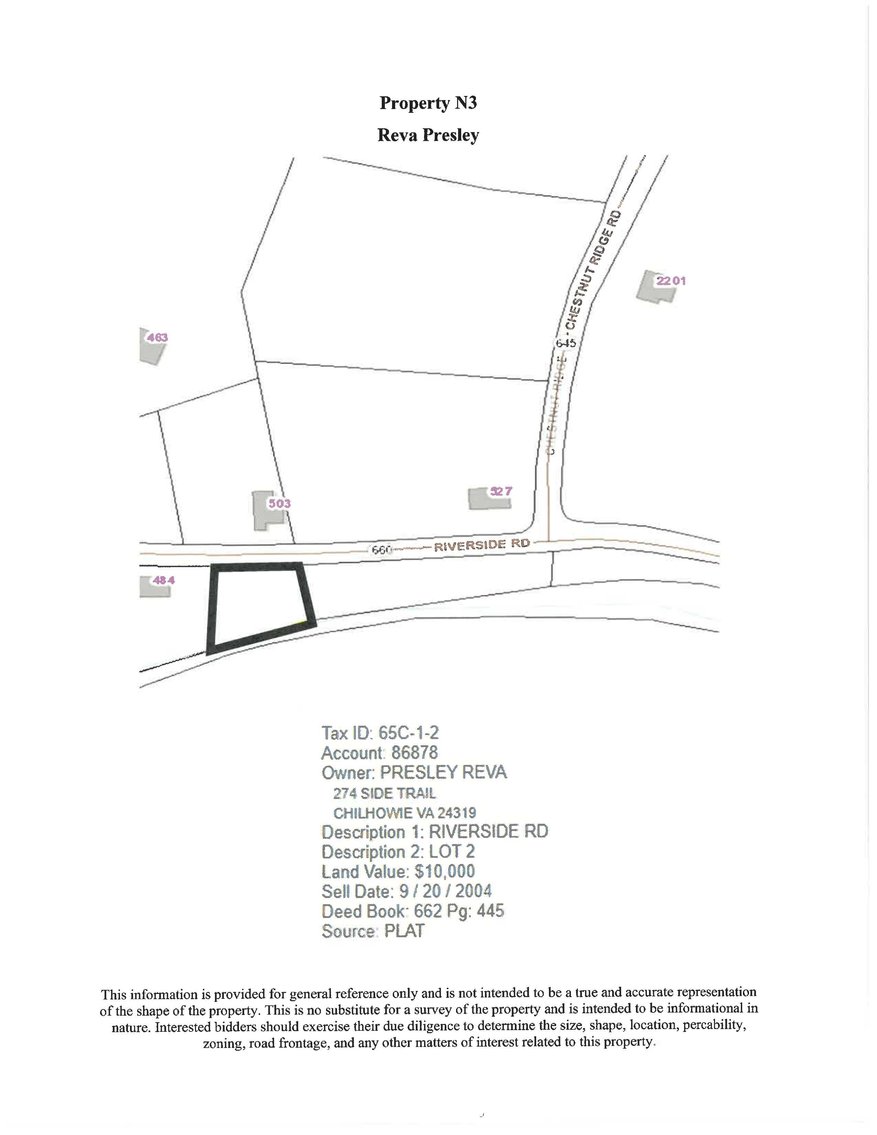 Image for NJ3 Vacant; Riverside Road, Chilhowie