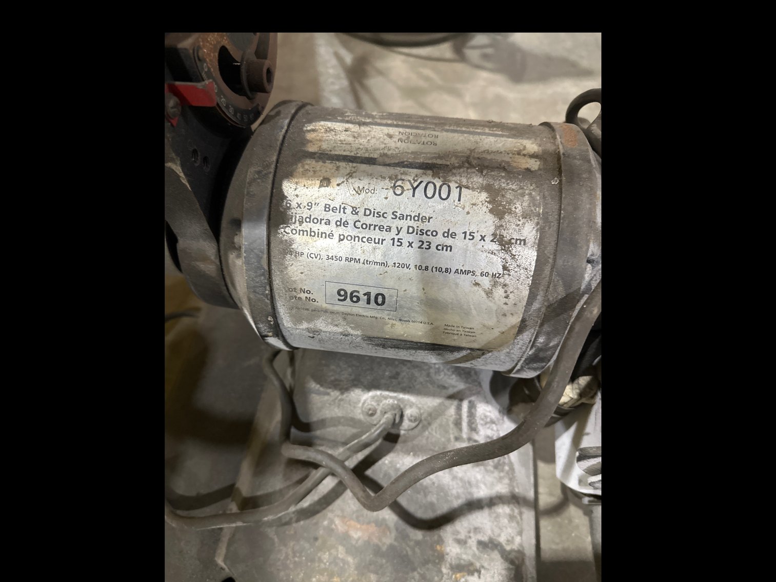 Image for Dayton 6Y001 Belt & Disc Sander