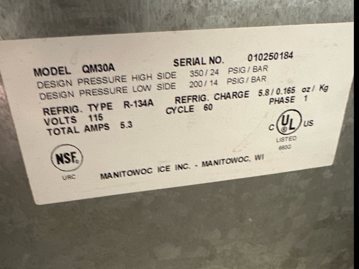Image for Manitowoc Ice Maker