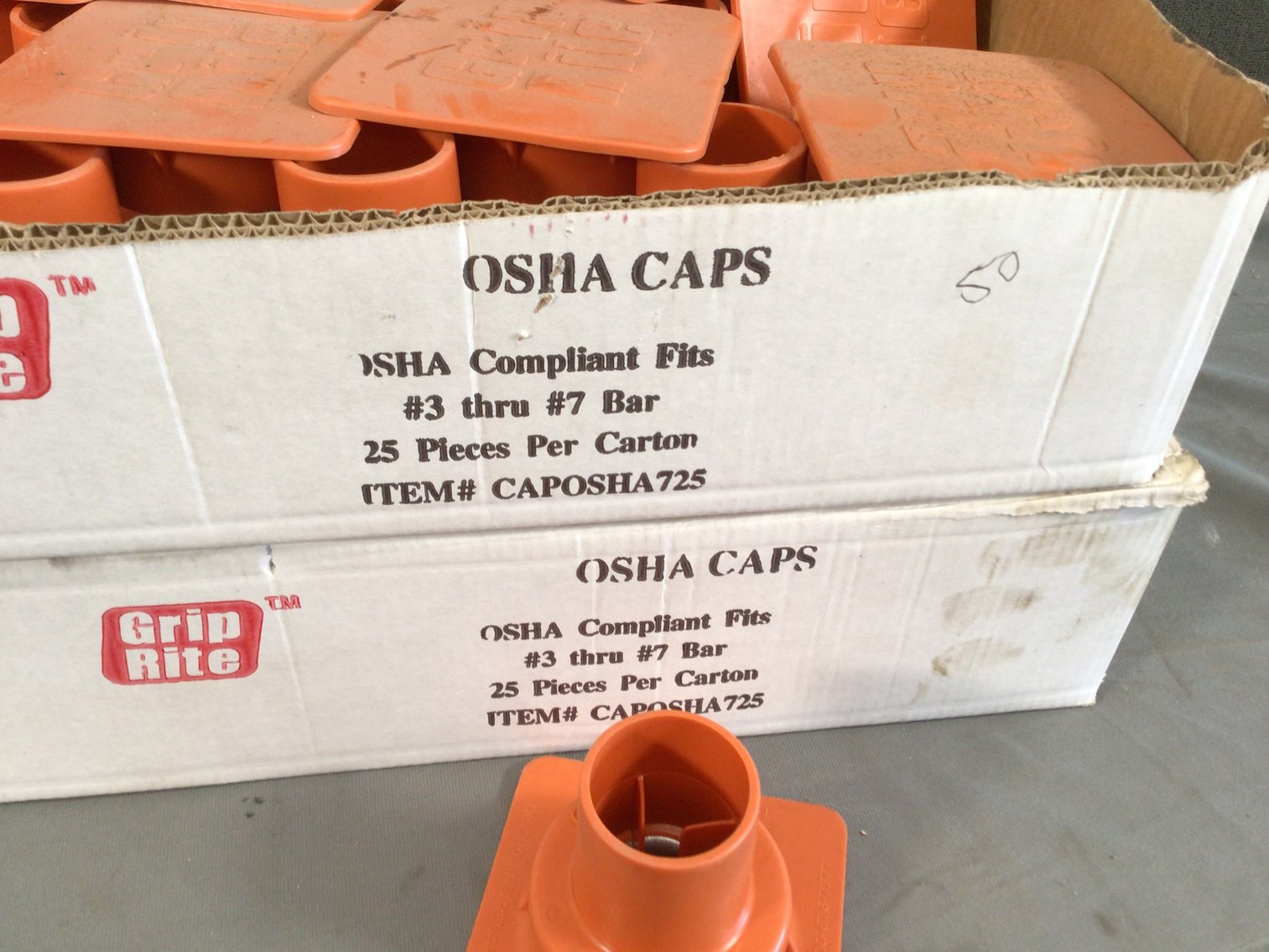 Image for Grip Rite caps lot