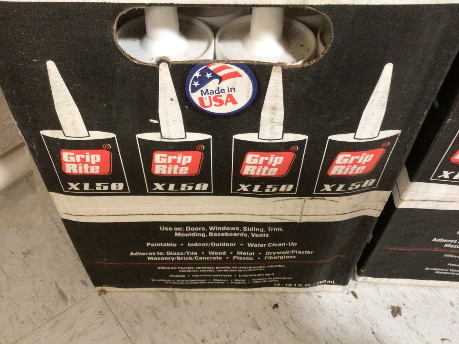 Image for Grip Rite Caulk - 2 boxes with 12 tubes each