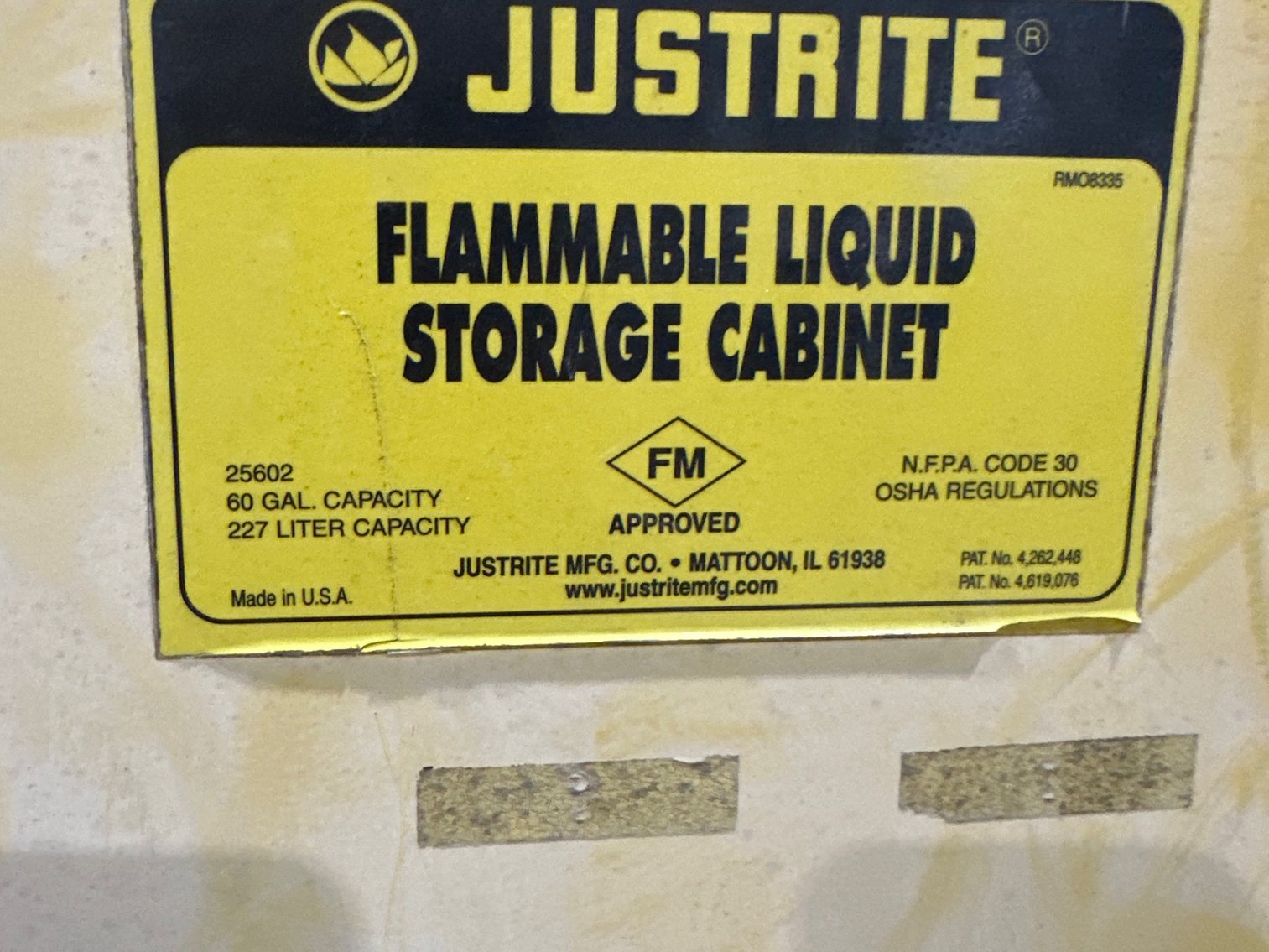 Image for Justrite Flammable liquid storage Cabinet