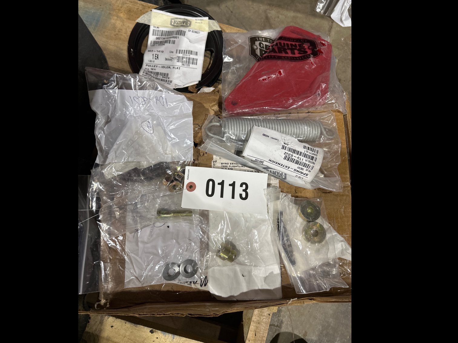 Image for Toro mower parts