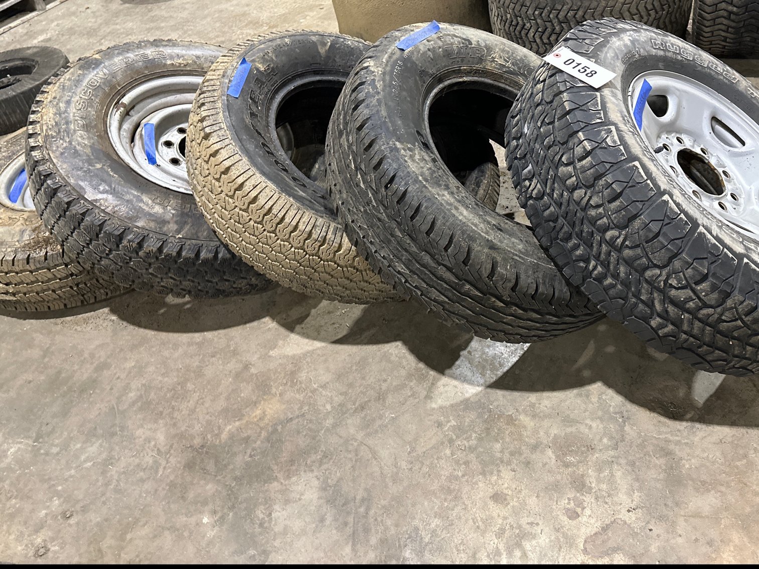 Image for 5 tires 3 with rims