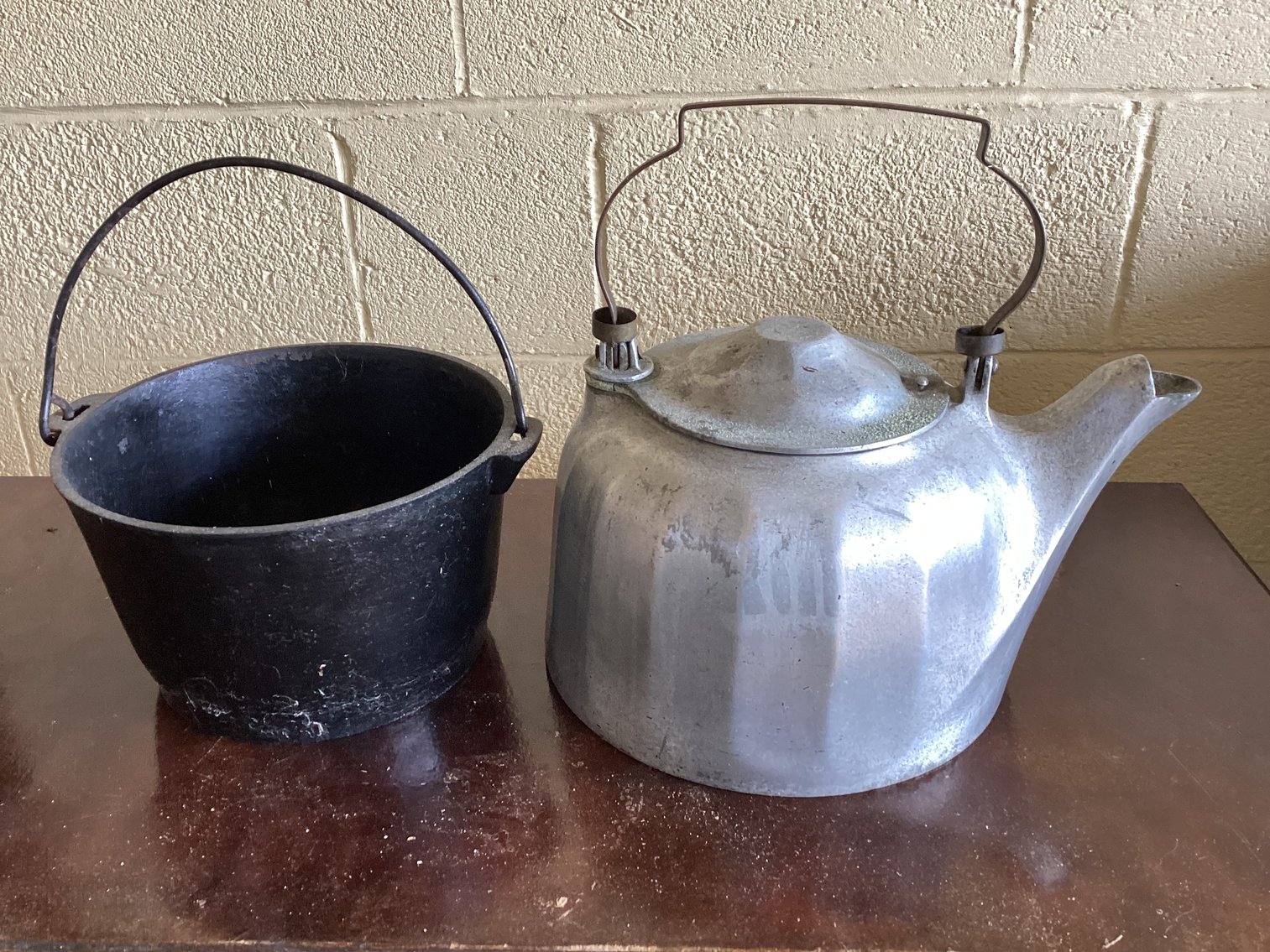 Image for Iron Pot and Aluminum Tea Kettle