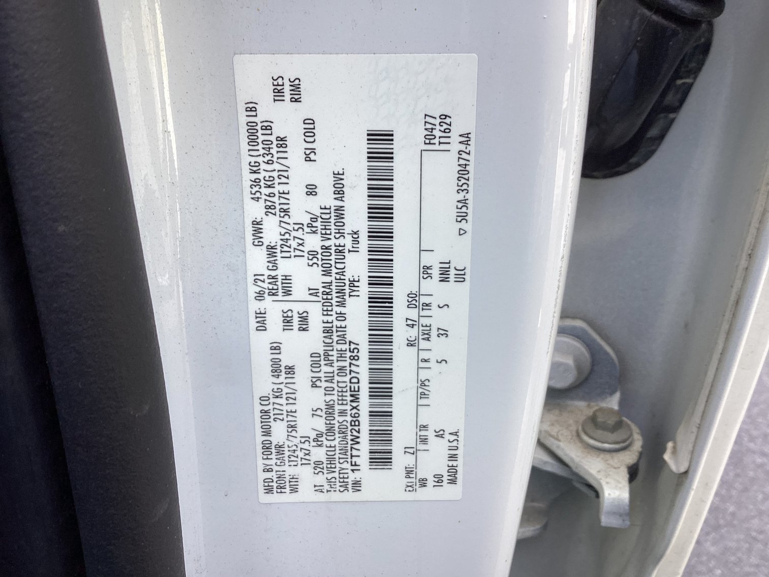 Image for 2021 Ford F250 XL Crew Cab Pick Up with Tool Boxes
