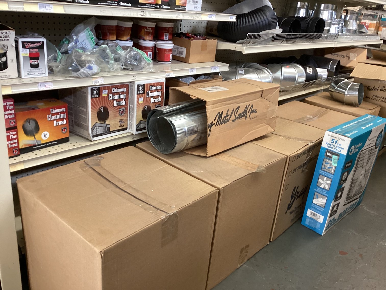 Image for Large Lot of Stove Accessories and  Stove Pipe