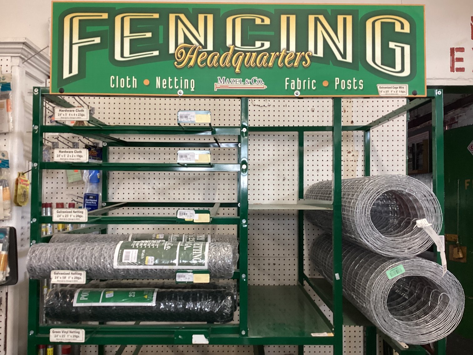 Image for Large Lot of Fencing and Display Rack