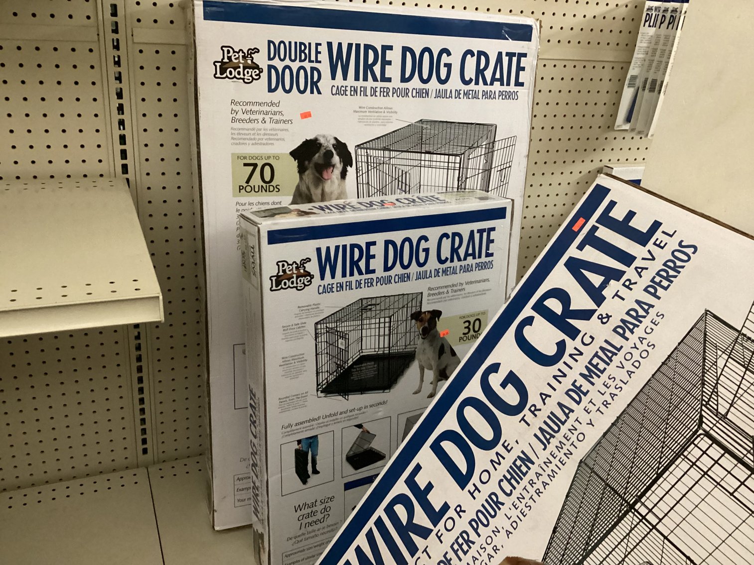 Image for Dog Crates - 30, 70, & 100 Pounds, Food, and Other Pet Supplies