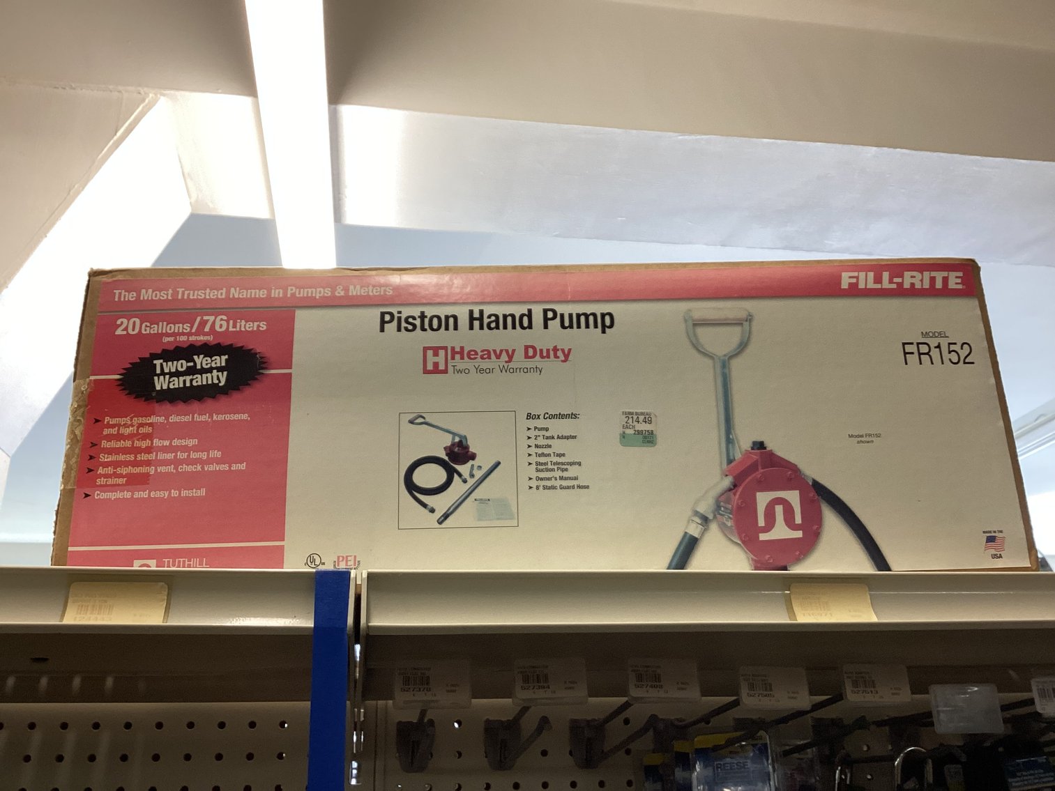 Image for Piston Hand Pump 20 Gallon per 100 Strokes