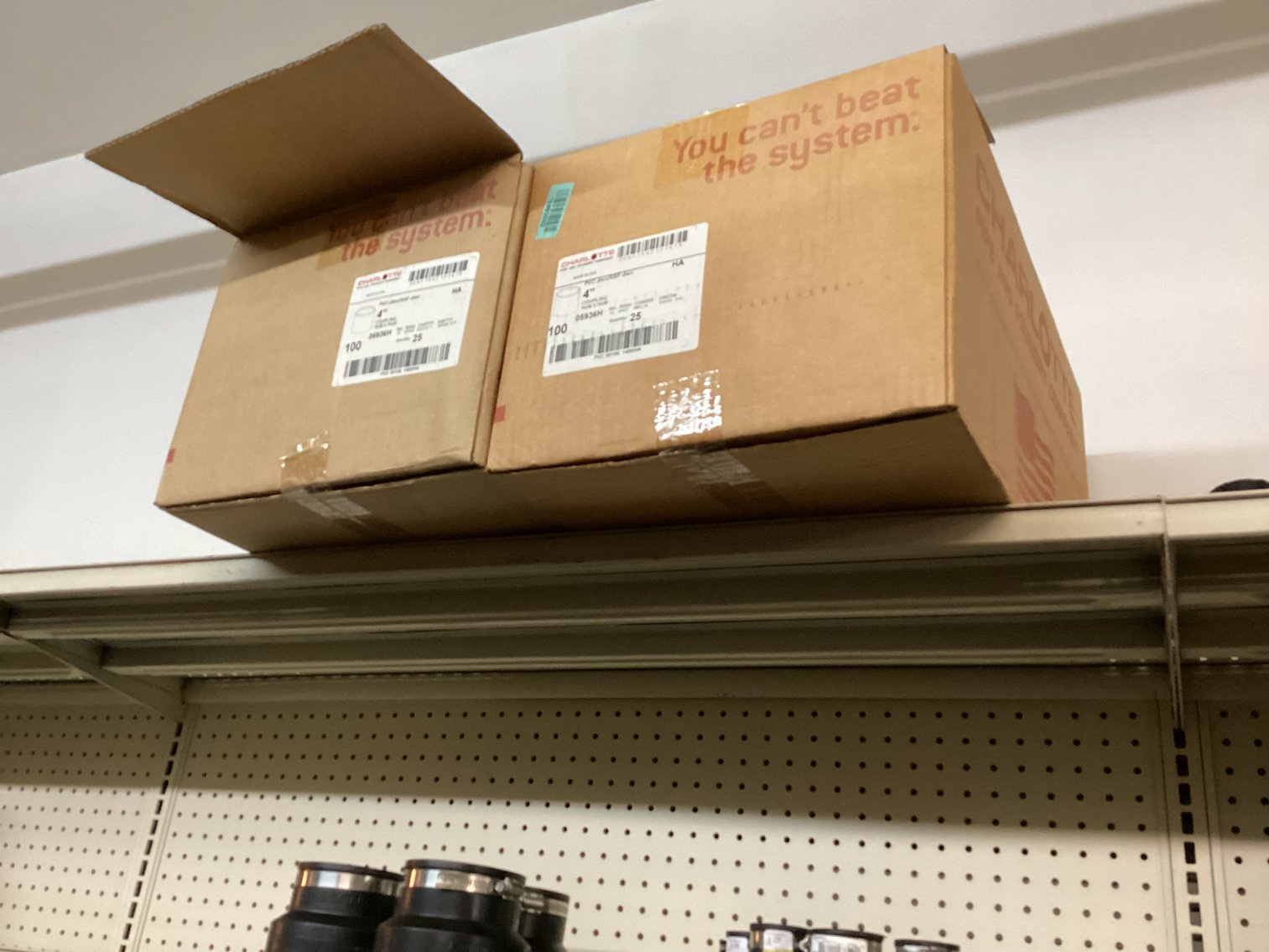 Image for Assorted PVC Fittings and 2 Boxes of 4” Couplings