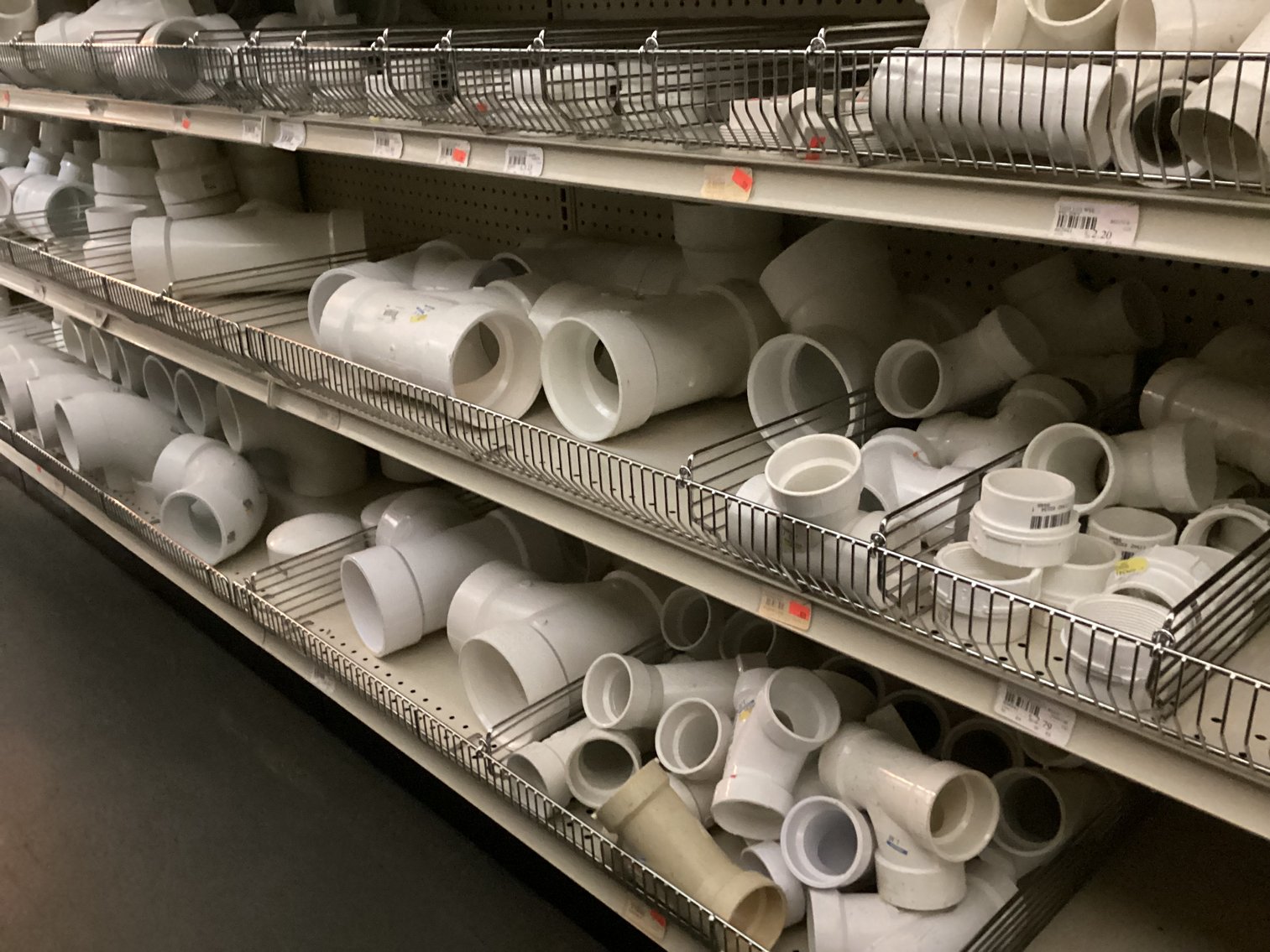 Image for Assorted PVC Fittings and 2 Boxes of 4” Couplings