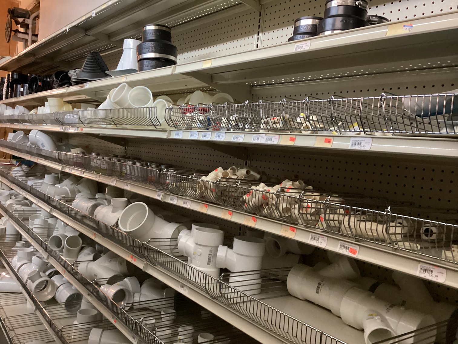 Image for Assorted PVC Fittings and 2 Boxes of 4” Couplings