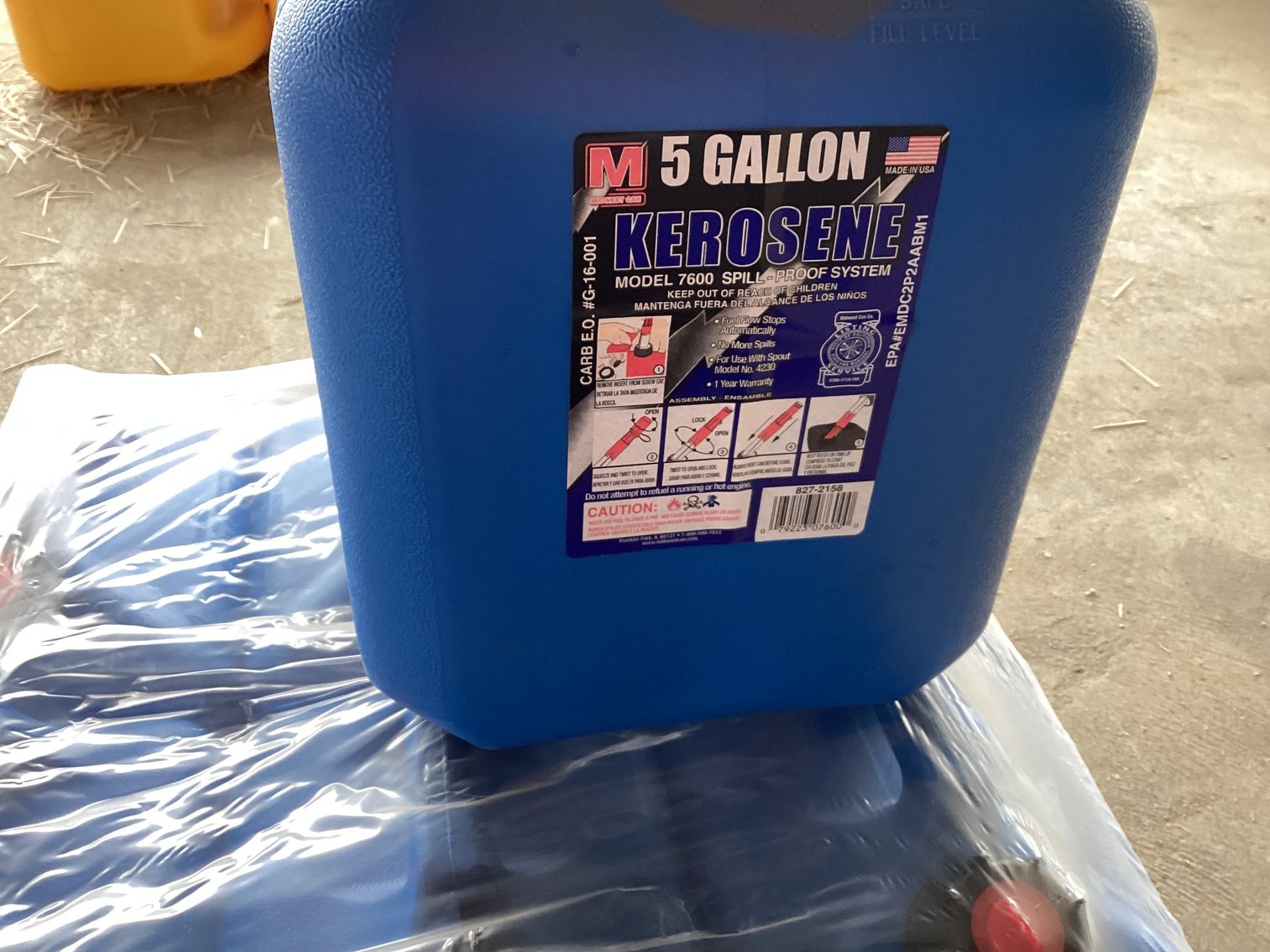 Image for Kerosene Cans - Six 2 gallon and one 5 gallon