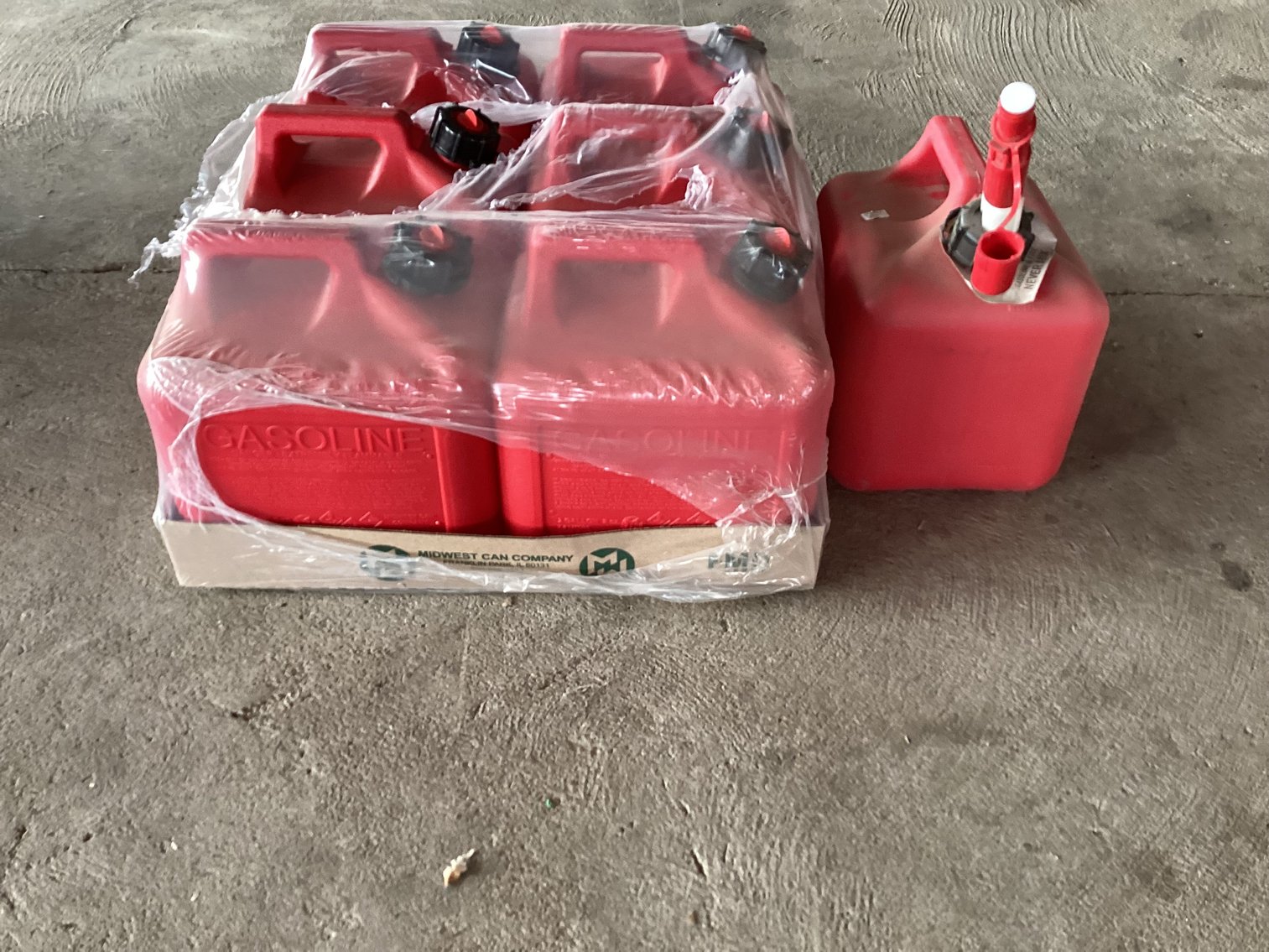 Image for Gasoline Cans - Seven 2 gallon Cans