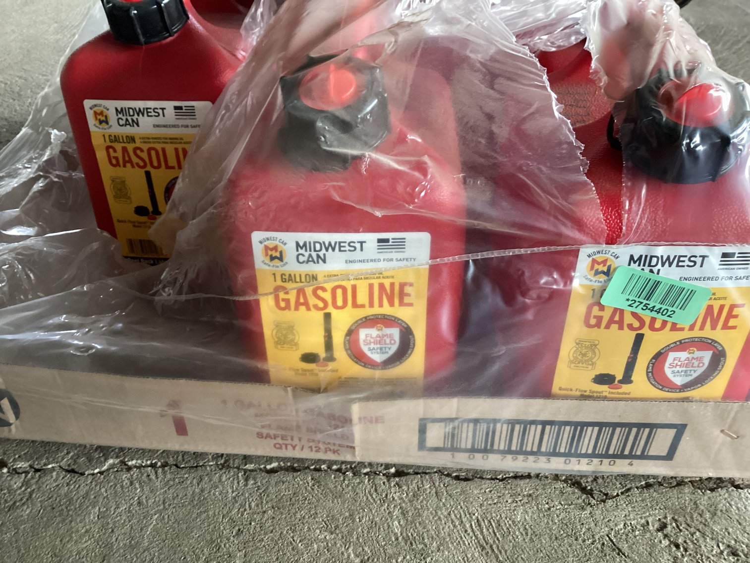 Image for Gasoline Cans - Eight 1 Gallon Cans - Eagle Can has no Spout