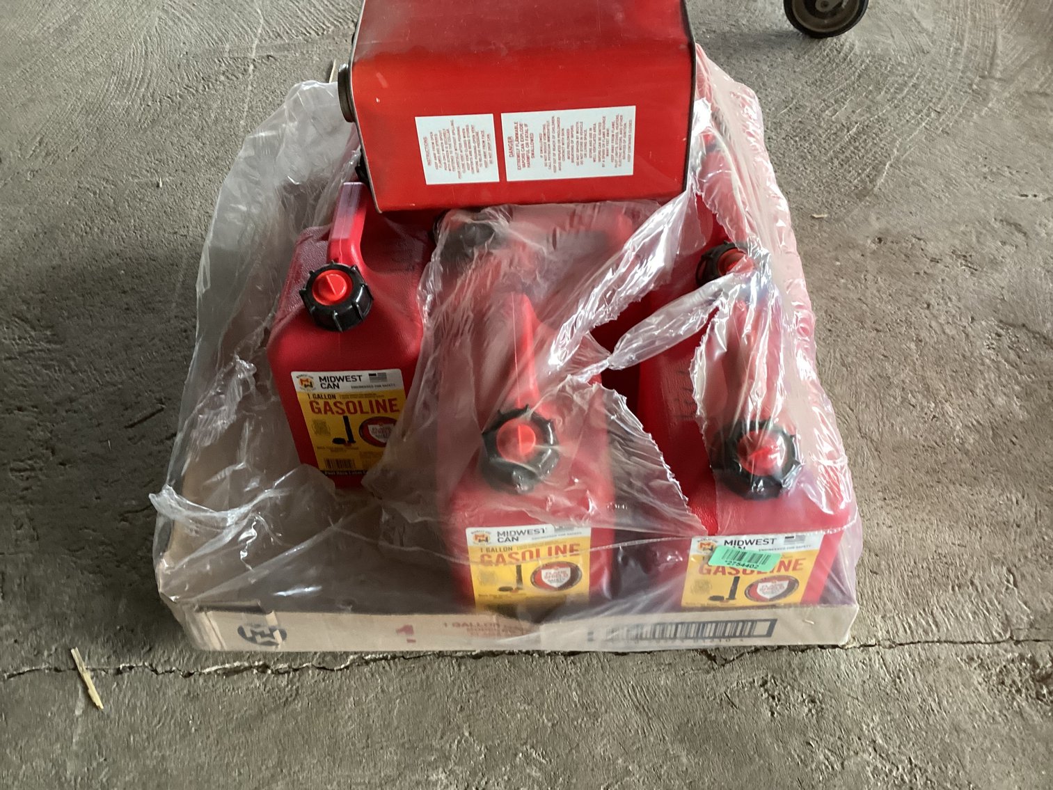 Image for Gasoline Cans - Eight 1 Gallon Cans - Eagle Can has no Spout